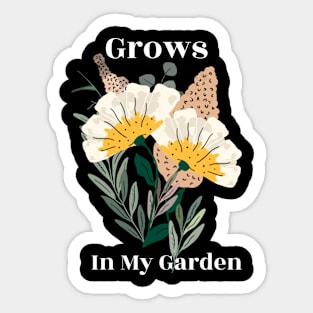 Flower Garden Minimalist Color Beautiful Since Sticker